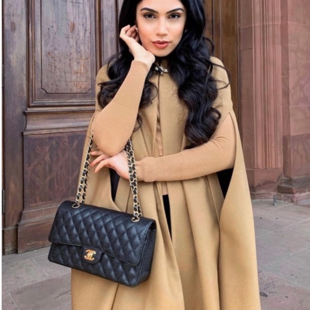 Zara Tan Cape Coat - Picture 3 of 10